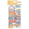 Image de Autocollants Cartonnés Chipboard - Couleurs nature - 3 feuilles