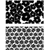 Image de Tampon transparent Texture - Color Block - Fleurs - 8 x 14 cm - 2 pcs