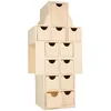 Image de Artemio Calendrier de l'Avent Casse-Noisette contreplaqué de peuplier 17x37,8x12,5cm Calendrier de Noël Avant Noël Avent