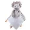 Image de NOUKIE'S - Doudou bébé et Enfant - Dinosaure Gris Ops - Eveil et Sommeil - Marionnette - Cadeau de Naissance
