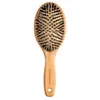 Image de Olivia Garden Bamboo Touch Brush   Brosse Eco-responsable Démêlant en Bambou, Poils en Sanglier et Nylon - Taille M
