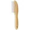 Image de duvoplus, Bamboo Peigne Démêlant 21 Dents 21cm, Supprime Rapidement et Facilement Les Noeuds et Poils Morts., Dents arrondies, Poignée Ergonomique, pour Les Poils mi-Longs et Longs