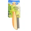 Image de duvoplus, Bamboo Peigne Antipuces 77 Dents 21cm, Supprime Les puces et Oeufs du Pelage, Dents arrondies, Poignée Ergonomique confectionnée en Bambou écologique, Convient Parfaitement aux Poils Courts