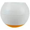 Image de duvoplus, Balle Anti-glouton L - 17x16x17cm Blanc/Orange, Jouet, Blanc/Orange, Chien