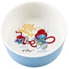 Image de Smurfs duvoplus, Gamelle Schtroumpfs 1500ml - 19x19x7,5cm Blanc/Bleu, Céramique émaillée de qualité, Résistant et Stable, pour Aliments humides, Aliments secs et de l'eau, Lavable au Lave-Vaisselle