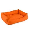 Image de duvoplus, Panier Rectangle Velvet Tangerine 70x60x18cm Orange, Coussin Rembourré pour Chien, Lavable à 30°, Design élégant, Convient au Panier, Position Confortable