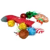 Image de Duvo+ Sac cadeau de Noël - 10 jouets pour chat multicolores Sac cadeau de Noël avec 10 jouets pour chat