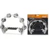 Image de Tambourin 1/2 Lune 16 Cymbalettes Blanc