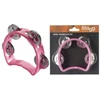 Image de Mini Tambourin 4 Cymbalettes Plastique Rose