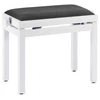 Image de Stagg PB39 WHM VBK - Banquette Piano Blanc Mat + Velour Noir