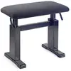 Image de Stagg PBH780 BKP VBK banquette piano noir brillant avec assise en velours
