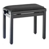 Image de Stagg PB39 BKM VBK - Banquette Piano Noir Mat + Velour Noir