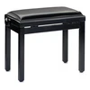 Image de Stagg PB39 BKP SBK - Banquette Piano Noir Brillant + Skai Noir