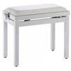Image de Stagg PB39 WHP SWH - Banquette Piano Blanc Brillant + Skai Blanc