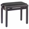 Image de Stagg PB39 RWM SVBK - Banquette Piano Palissandre Mat + Velour Lisse Noir