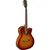 Image de J.N Guitars Bessie BES-ACE Dark Cherry Burst guitare folk E/A