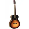 Image de J.N Guitars Ezra Series EZR-BARITON SNB guitare baryton acoustique