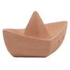 Image de Nattou Bateau abricot en caoutchouc