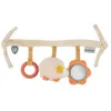Image de Nattou Jouet à Suspendre pour Siège Auto en Velours, Hérisson Zoë, avec hochet et Autres activités, env. 32 cm, Mila, Zoë et Lana, Beige