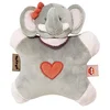 Image de Nattou Flatsie Éléphant Adèle, Adèle et Valentine, 24 x 14 x 9 cm, Gris/Rose