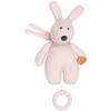 Image de Nattou Mini Peluche Musicale en Coton et Polyester (Tissu Éponge), Lapin Bonnie, Berceuse La-Le-Lu, Environ 22 cm, Susie et Bonnie, Rose