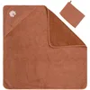 Image de Nattou Serviette de Bain à Capuche et Gant de Toilette en Coton et Polyester (Tissu Éponge), Motif Fleur, Environ 75 x 75 cm, Coton, Susie et Bonnie, Marron