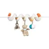 Image de Nattou Spirale de Jeu avec Figurines Suspendues, Mia et Basile, 21 x 12 x 40 cm, Blanc/Brun/Orange