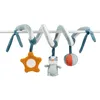 Image de Nattou Jouet à suspendre en polyester, Blaireau Felix, Avec hochet et autres activités, env. 30 cm, Felix et Leo, Bleu clair