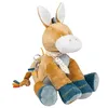 Image de Nattou Peluche Active en Polyester, Peluche âne Leo avec hochet, Miroir et Plus, env. 45 cm, Felix et Leo, Beige