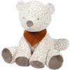 Image de Nattou Maxi Peluche/Doudou, Jungo le léopard des neiges, Compagnon de route dès la Naissance, env. 75 cm, Végétalien, Boris & Jungo, Blanc