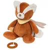 Image de Nattou Boîte à Musique en Peluche, Boris le Panda rouge, Mélodie apaisante, env. 30 cm, Végétalien, Boris & Jungo, Orange