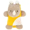 Image de Nattou Doudou d'Activité Rhinocéros, Buddiezzz, 22 x 18 x 9 cm, Brun/Jaune 730068