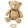 Image de Nattou Boîte à musique bébé ours, berceuse « La-Le-Lu », avec anneau, 100% polyester, marron