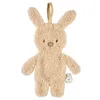 Image de Nattou Doudou Lapin avec Porte-tétine, 100% Polyester, Motif Ourson, Beige