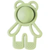 Image de Nattou Anneau de Dentition en Silicone "Pop-it", Petit Ourson de Préhension et de Dentition, sans BPA, env.11 cm, Silicon, Vert