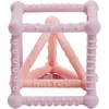 Image de Nattou Cube en Silicone avec Pyramide, Set à 2 pièces, pour Saisir et Mordre, sans BPA, Ø 10 cm + 8 cm, Silicone, violet/rose