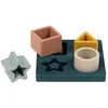 Image de Nattou Tour à Empiler en Silicone, Jouet de Motricité 5 Pièces pour Tout-Petits, sans BPA, Silicone, Vert Foncé
