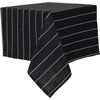 Image de Pomax - Nappe Lazy noir/blanc 160x160 cm