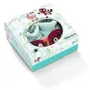 Image de Coffret chaussons bébé Georges - Lilliputiens vert/rouge 0-6 mois