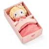 Image de LILLIPUTIENS, Bébé Jade, Poupon en Tissu 18 cm, Berceau Rose, Dès 12 Mois