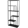 Image de Urban Living "Madison BIBLIOTHEQUE 6 Niveaux avec Structure en Metal Noir 70X30XH170CM