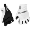 Image de Bioracer Gants de Cyclisme Homme et Femme - Gants de Cyclisme Officiels BDR Unisexe - Couleur Blanc Iconique - Blanc - Taille S (Tour de Main <20 cm)