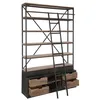 Image de J-Line by Jolipa BIBLIOTHEQUE ECHELLE 4 ETAGERES Bois ET Metal