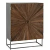 Image de MONCONTAINER J- Line Armoire Shanil 2 Portes Bois/Metal Naturel/Gris, Multicolore, Taille Unique