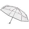 Image de Dans l'Air du Temps - Parapluie pliant transparent bordures noires transparent OS