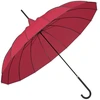 Image de Le Monde du Parapluie - Parapluie pagode avec bordure détaillée ouverture manuelle rouge OS