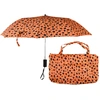 Image de ESSCHERT DESIGN - Parapluie pliant orange/noir OS