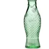 Image de Carafe en verre pour l'eau | Collection Fish & Fish par Paola Navone | Carafe 850 ml | Bouteille conteneur transparent vert pour boissons