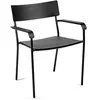 Image de Chaise outdoor August avec accoudoirs Serax Noir taille unique