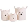 Image de Lot de 3 paniers de rangement Teddy Écru - Childhome